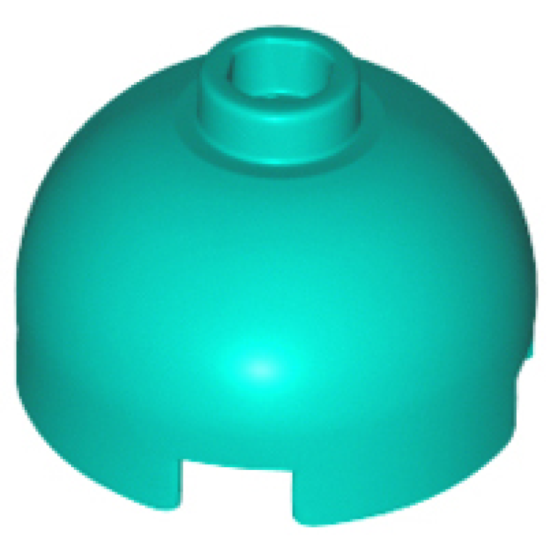 Steen, Rond 2x2 bol Dark Turquoise